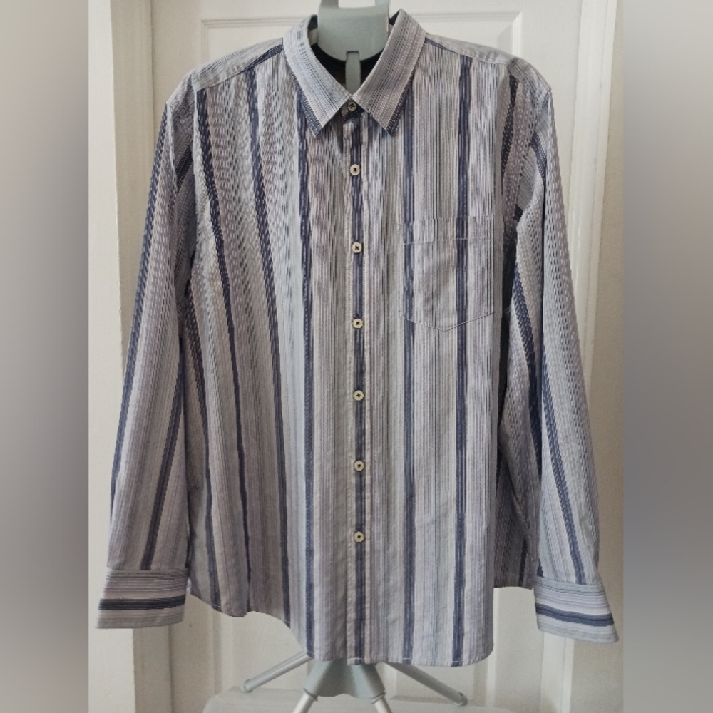 Tommy Bahama Men's "The Great Stripe" L/S Button Down Collared Shirt XL